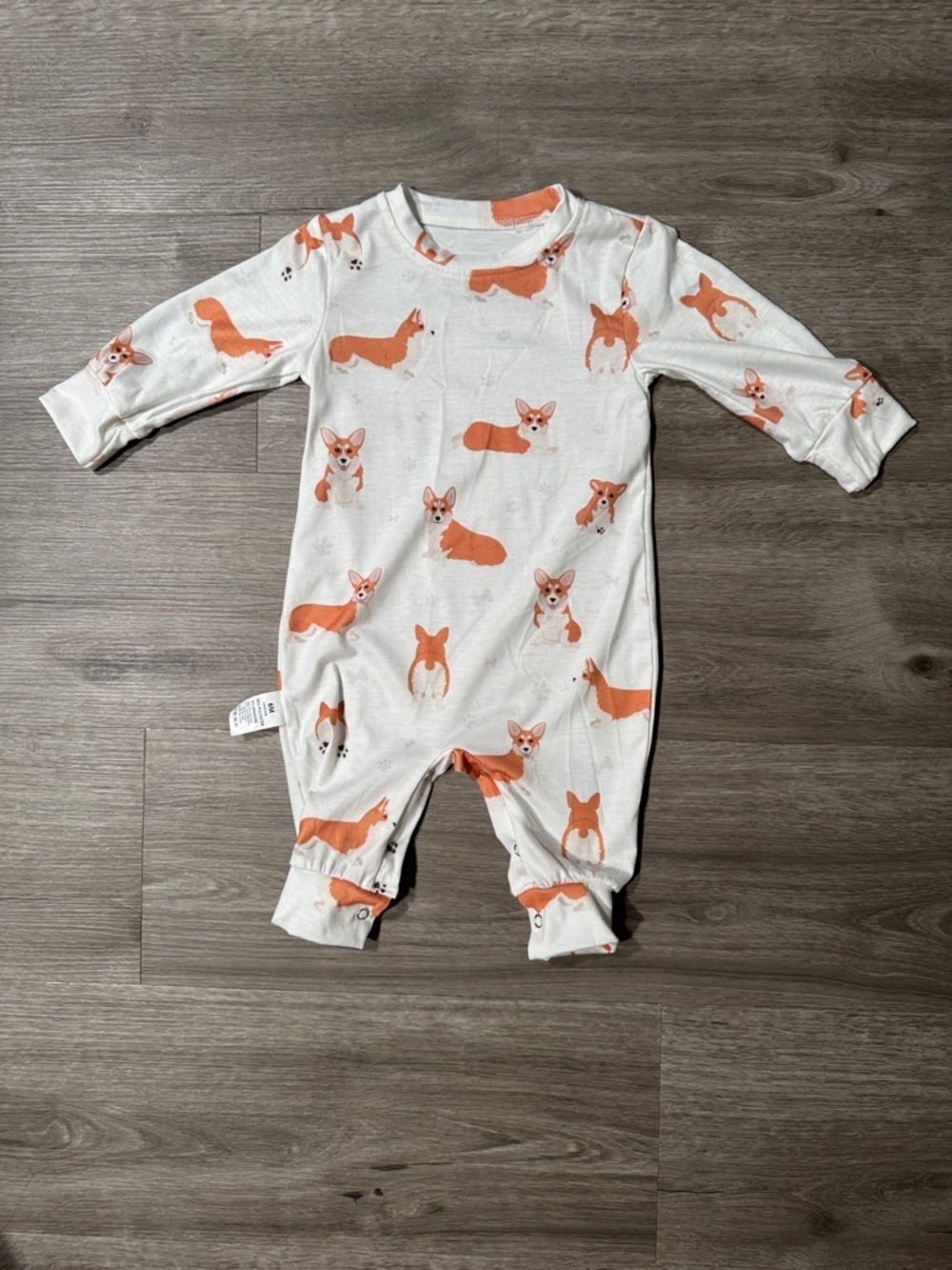 Corgi Print Baby Onesie